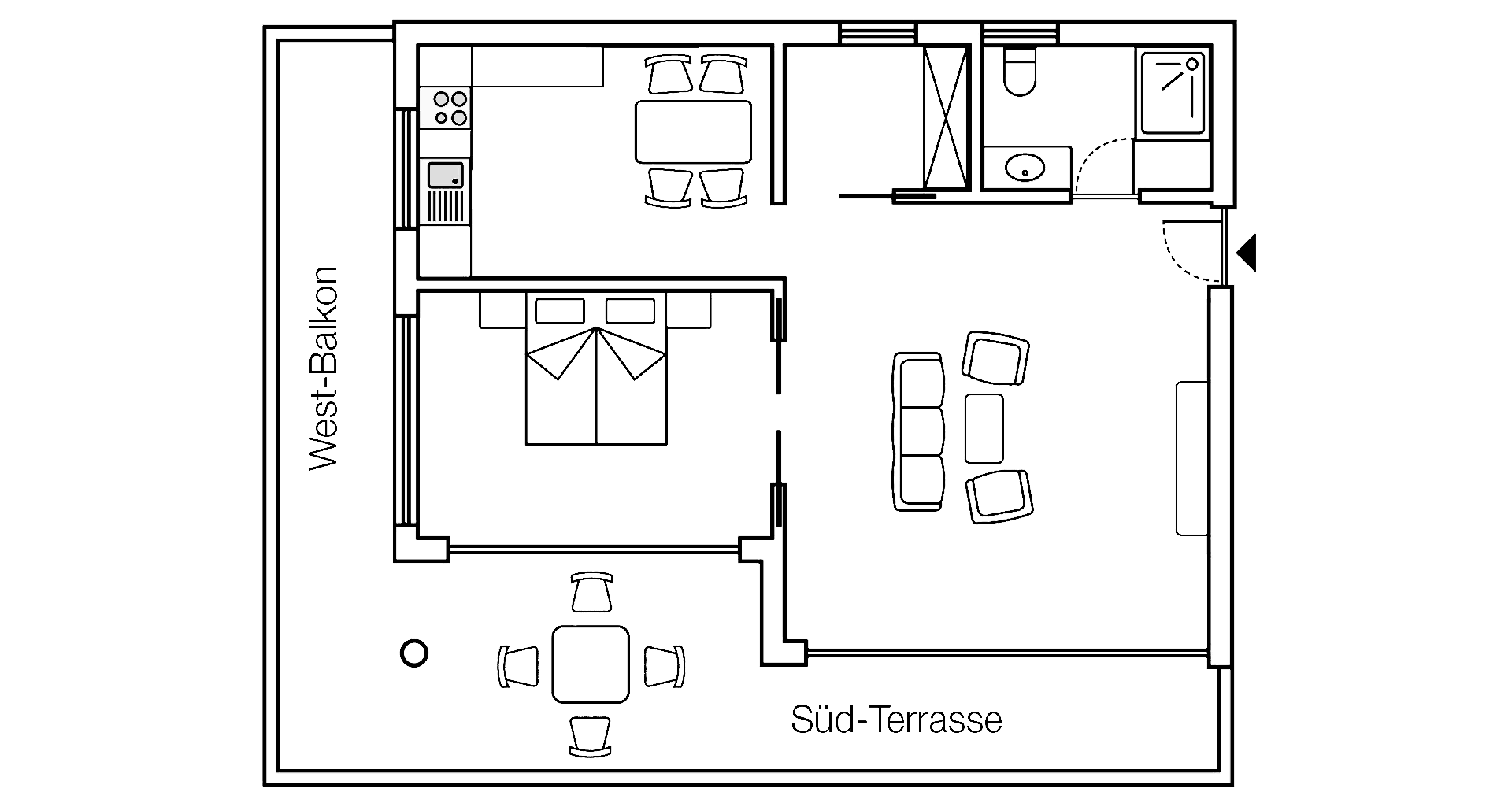 Penthouse 6 | Le planimetrie sono schematiche, sono possibili piccole modifiche strutturali.